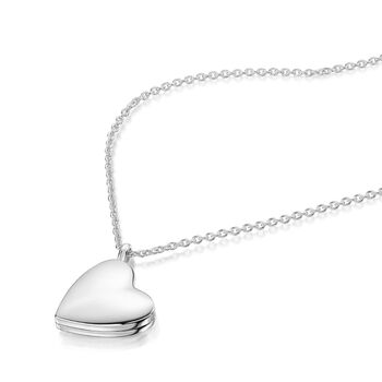 Drop Heart Locket 925 Sterling Silver, 5 of 5