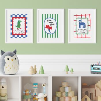 Set Of Three Nursery Prints – Wonderful Adventures Collection, 6 of 6