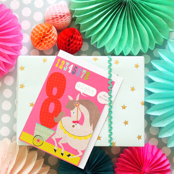 Horse 8th Birthday Card, 3 of 5
