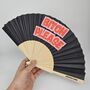 Handheld Bitch Please In Pink Folding Fan, thumbnail 3 of 3