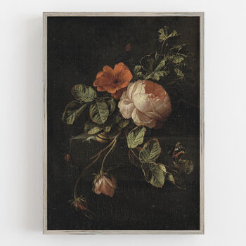 Vintage Dutch Roses Giclée Print, 5 of 6