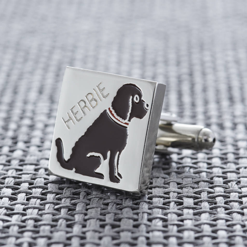 cockapoo cufflinks by sweet william designs | notonthehighstreet.com