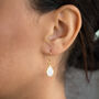 Semi Precious Birthstone Teardrop Earrings, thumbnail 2 of 12