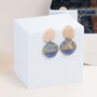 Acrylic Marble Print Earrings, thumbnail 3 of 9