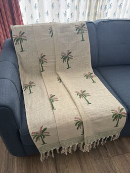 Block Printed Colourful Cotton Sofa Throw, 8 of 12
