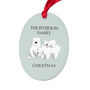 Personalised Sentimental Polar Bear Oval Ornament, thumbnail 4 of 5