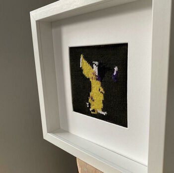 Abstract Shapes Framed Knitted Art, 6 of 11