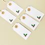 Set Of Five Christmas Glitter Holly Gift Tags, thumbnail 2 of 2