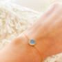 Gold Plated Something Blue Wedding Bracelet, thumbnail 5 of 5