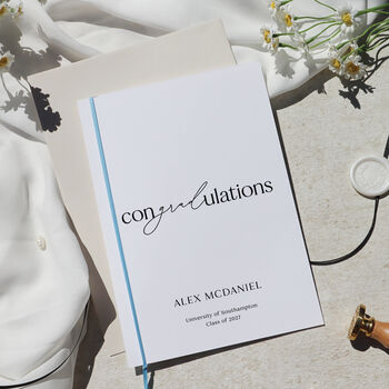 Con Grad Ulations Graduation Card Personalised Congratulations Gift, 2 of 7