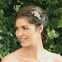 Silver Plated Dainty Floral Hair Bridal Clip, thumbnail 3 of 7