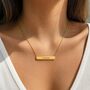 Personalised 3D Bar Shaped Engraved Name Necklace, thumbnail 3 of 12