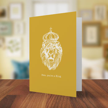'You're A King' Personalised Card, 2 of 2