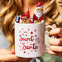 Chocolate Filled Personalised Secret Santa Mug, thumbnail 1 of 6