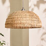 Natural Rattan Dome Pendant Light Shade, thumbnail 1 of 5