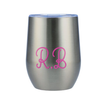 Custom Initial Stainless Steel Thermos Tumbler, 4 of 9