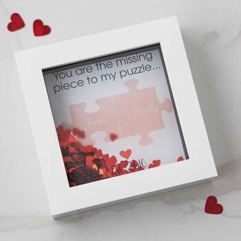 Personalised Valentine's Day Puzzle Box Frame, 2 of 5