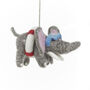 Handmade Felt Diving Dumbo Hanging Decoration, thumbnail 1 of 3
