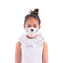White Animal Inspired Children Face Mask, thumbnail 1 of 4