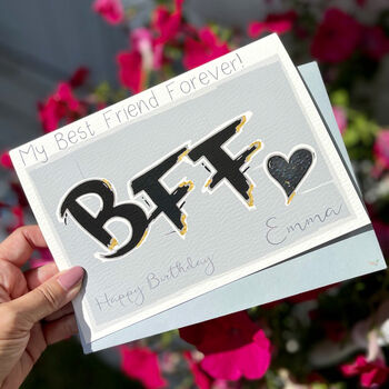 Personalised Bff Best Friend Birthday Card, 6 of 6