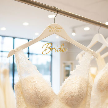 3D Mirror Wedding Dress Bridal Hanger, 3 of 10