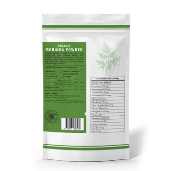 Organic Moringa Powder 200g Immunity Energy, 4 of 12
