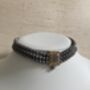 Grey 18 K Gold Plated Handcrafted Pearl Choker Set, thumbnail 3 of 8