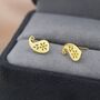 Sterling Silver Paisley Pattern Stud Earrings, thumbnail 3 of 12
