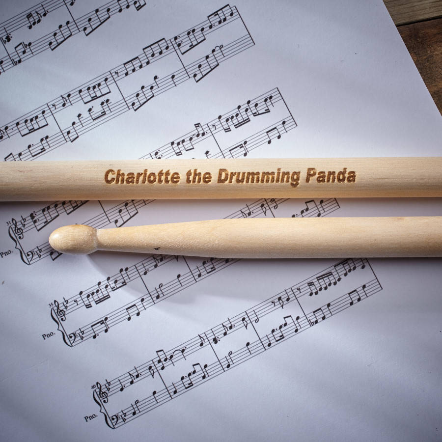 Personalised Set Of Wooden Drum Sticks, 1 of 6