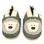 Dotty Fish Cream Bear Soft Leather Baby Shoes With Barefoot Soles, thumbnail 6 of 8