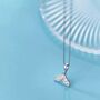 Sterling Silver Fish Mermaid Tail Pendant Necklace, thumbnail 2 of 6