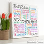 Personalised 50th Birthday Square Word Art, thumbnail 6 of 10