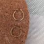 Hoop Earrings Set With Gemstone Effect Charms, thumbnail 2 of 4