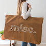 Tan Oversized Tote Bag. Misc Bag. Large Canvas Shopper, thumbnail 2 of 3