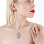 Sterling Silver Egyptian Turquoise Pendant, thumbnail 1 of 5
