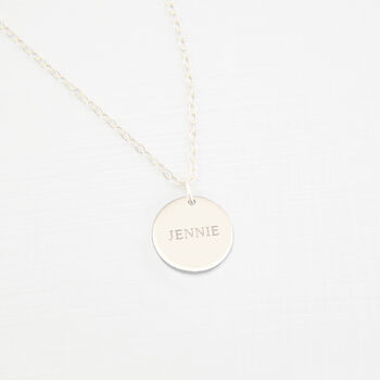 Personalised Medium Disc 'Name' Necklace, 3 of 10