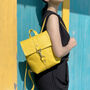 Handcrafted Small Yellow Backpack, thumbnail 1 of 8