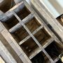 Vintage Industrial Wooden Wine Bottle Crate Rack, thumbnail 7 of 9