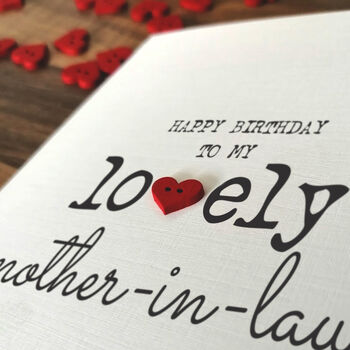 Personalised Birthday Card For Special Mother In Law, Handmade Card, 4 of 4