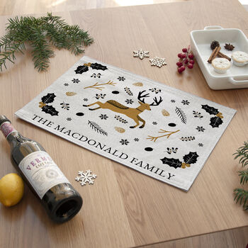 Personalised Nordic Woodland Placemat, 3 of 4