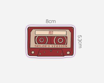 Taylor Swift Cassette Red Sticker, 2 of 2