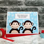 'Monkeys' Personalised Childrens Christmas Card, thumbnail 3 of 4