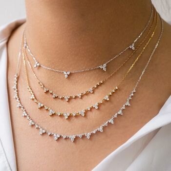 Trinity Diamond Necklaces Adjustable, 6 of 6