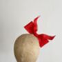 Sculptural Red Bow Fascinator 'Ava', thumbnail 6 of 12