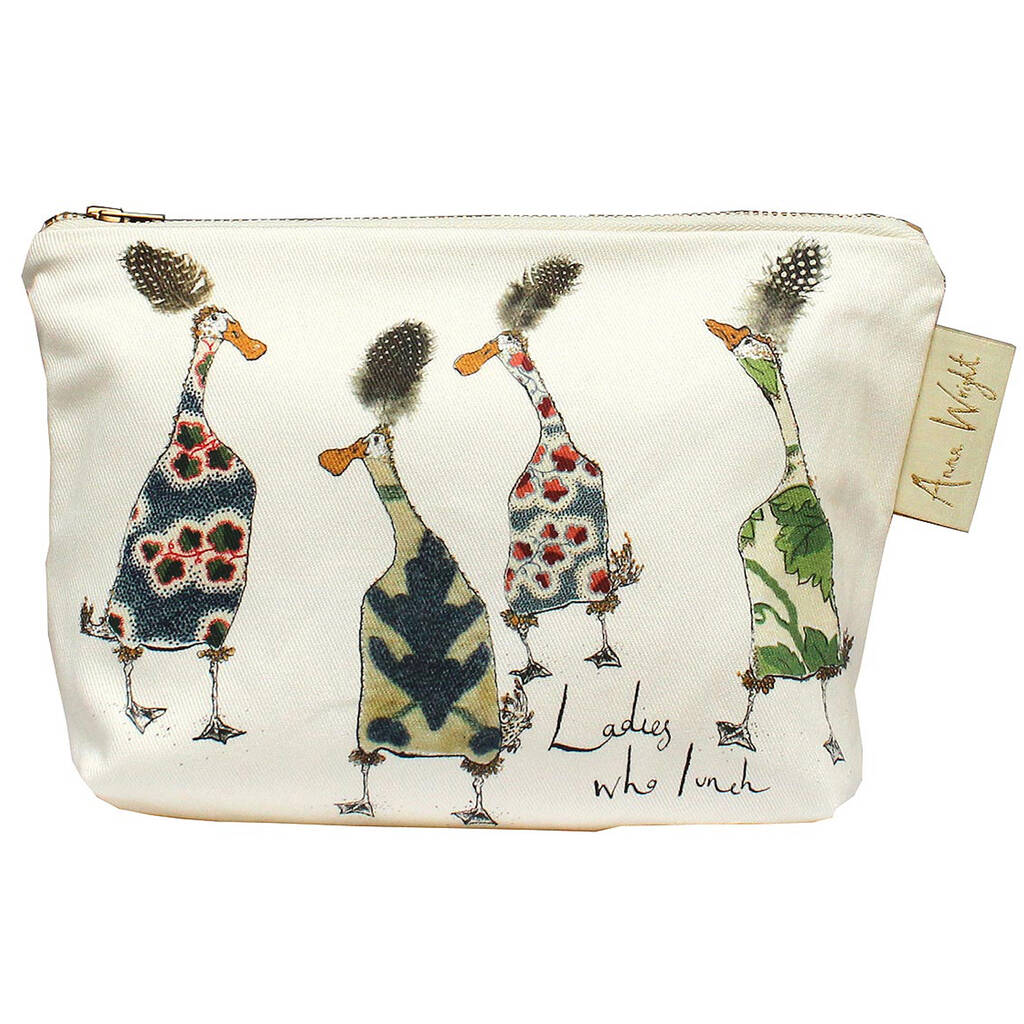 Ladies Who Lunch Duck Make Up Bag, 1 of 2