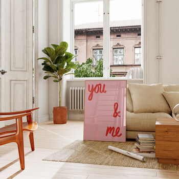 You And Me New Home Wall Art Print, 8 of 8