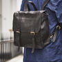 Handmade Leather Backpack, thumbnail 3 of 10