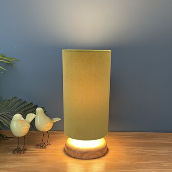 Luxury Velvet Cylinder Lampshades Various Colours, 3 of 12