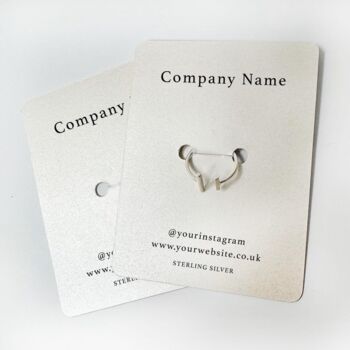 Custom Branded Jewellery Display Cards Company Branding, 4 of 6