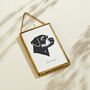 Personalised Pet Cameo Paper Cut Framed Print, thumbnail 2 of 5